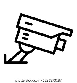 Parking camera security icon outline vector. Car park. Zone place