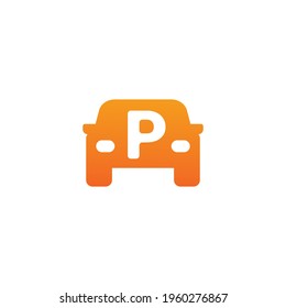 Parking Car Logo Template Design