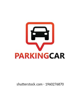 Parking Car Logo Template Design