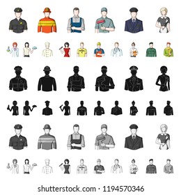 Parking for cars cartoon icons in set collection for design. Equipment and service vector symbol stock web illustration.
