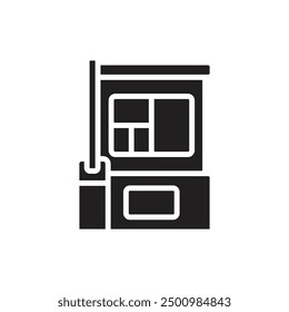 Parking Counter Filled Icon Vector Illustration