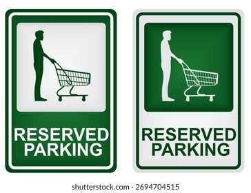 Parking for customers. vector illustration	