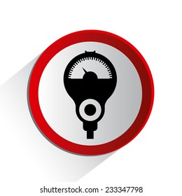 Parking design over white background, vector illustration.