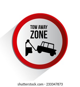Parking design over white background, vector illustration.