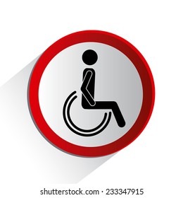 Parking design over white background, vector illustration.