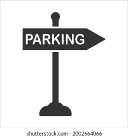 parking directional icon design vector