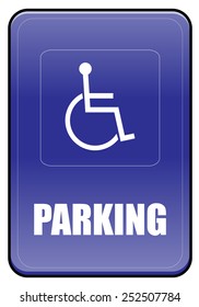 Parking for Disabled persons sign
