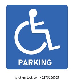 Parking Disabled Parking Space Symbol.