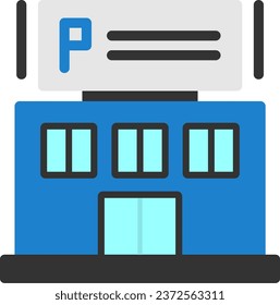 Parking enforcement Flat Icon Design