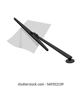 Parking fine icon in monochrome style isolated on white background. Parking zone symbol stock vector illustration.