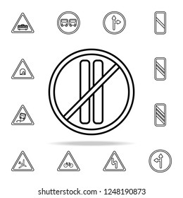 Parking is forbidden for even-numbered months icon. road sign icons universal set for web and mobile