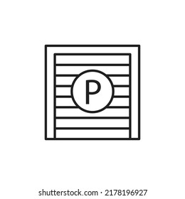 Parking garage icon design. vector illustration