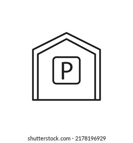 Parking garage icon design. vector illustration