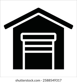 Parking Garage Icon Element For Design