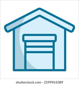 Parking Garage Icon Element For Design