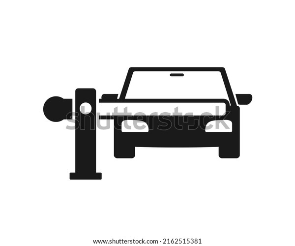 Parking gate, barrier gates icon. Car\
security. Vector\
illustration