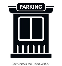 Parking gate icon simple vector. Toll guard. Street payment