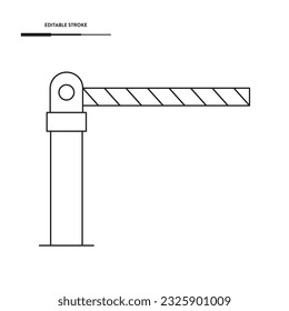 Parking Lot Gate Symbol Vektordesign.