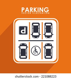 parking graphic design , vector illustration