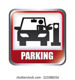 parking graphic design , vector illustration