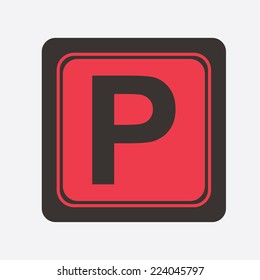 parking graphic design , vector illustration