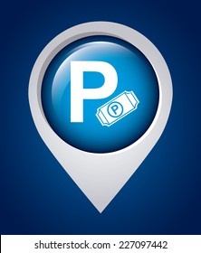 parking graphic design , vector illustration