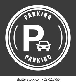 parking graphic design , vector illustration