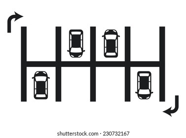 parking graphic design , vector illustration