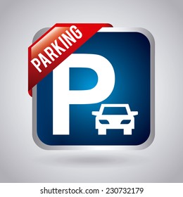 parking graphic design , vector illustration