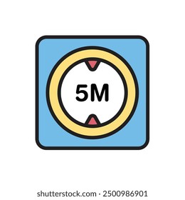 Parking Height Limit Icon Vector Illustration