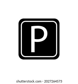 Icono de estacionamiento para aplicaciones y sitios web