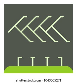 Parking icon. Cartoon illustration of parking vector icon for web