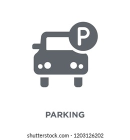 Parking icon. Parking design concept from  collection. Simple element vector illustration on white background.