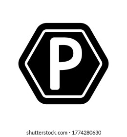 diseño de icono de estacionamiento, colección de estilo de moda plana 
