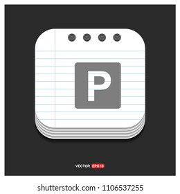 parking icon - Free vector icon