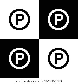 Parking icon illustration isolated vector sign symbol