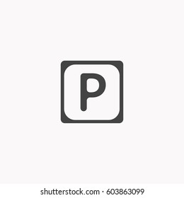 Parking icon illustration isolated vector sign symbol