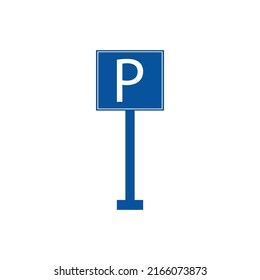 Parking icon logo free vector design