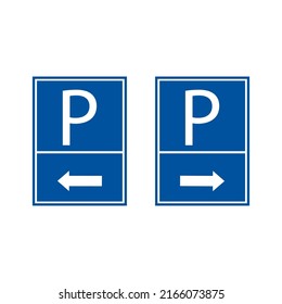 Parking icon logo free vector design