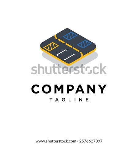 Parking Lot Icon Logo Vector