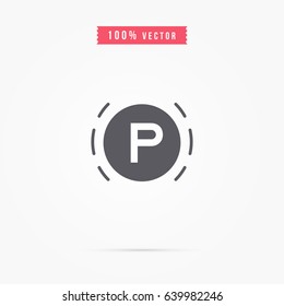parking icon for park car