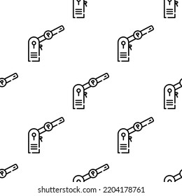 parking icon pattern. Seamless parking pattern on white background.