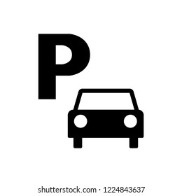 Parking Icon Symbol Premium Quality Isolated Stock Vector (Royalty Free ...