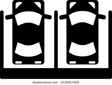 Parking icon set Outline Parking symbol vector Car Parking Lot symbol vector