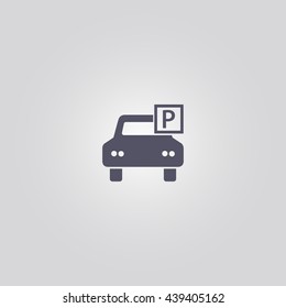 parking icon. parking sign