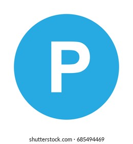 parking icon sign vector