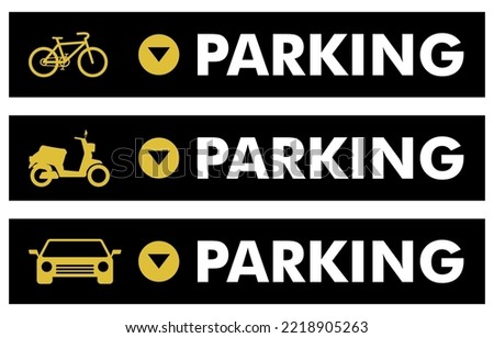 Parking icon. Parking signborad. Vector icon isolated on white background.