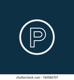 Parking icon. Stop sign. No parking symbol. Flat design. vector Illustration.