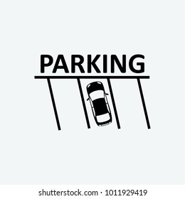 parking icon vector