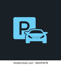  Parking icon vector